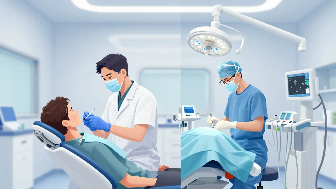 Srovnání soukromé kliniky a nemocničního příjmu